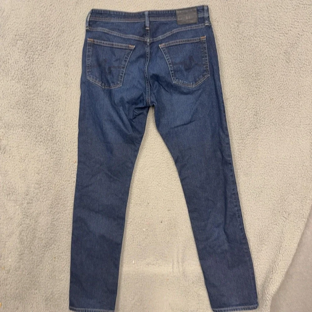 AG Adriano Goldschmied Everett Jeans Mens 34x34 Blue Slim Straight Stretch Denim